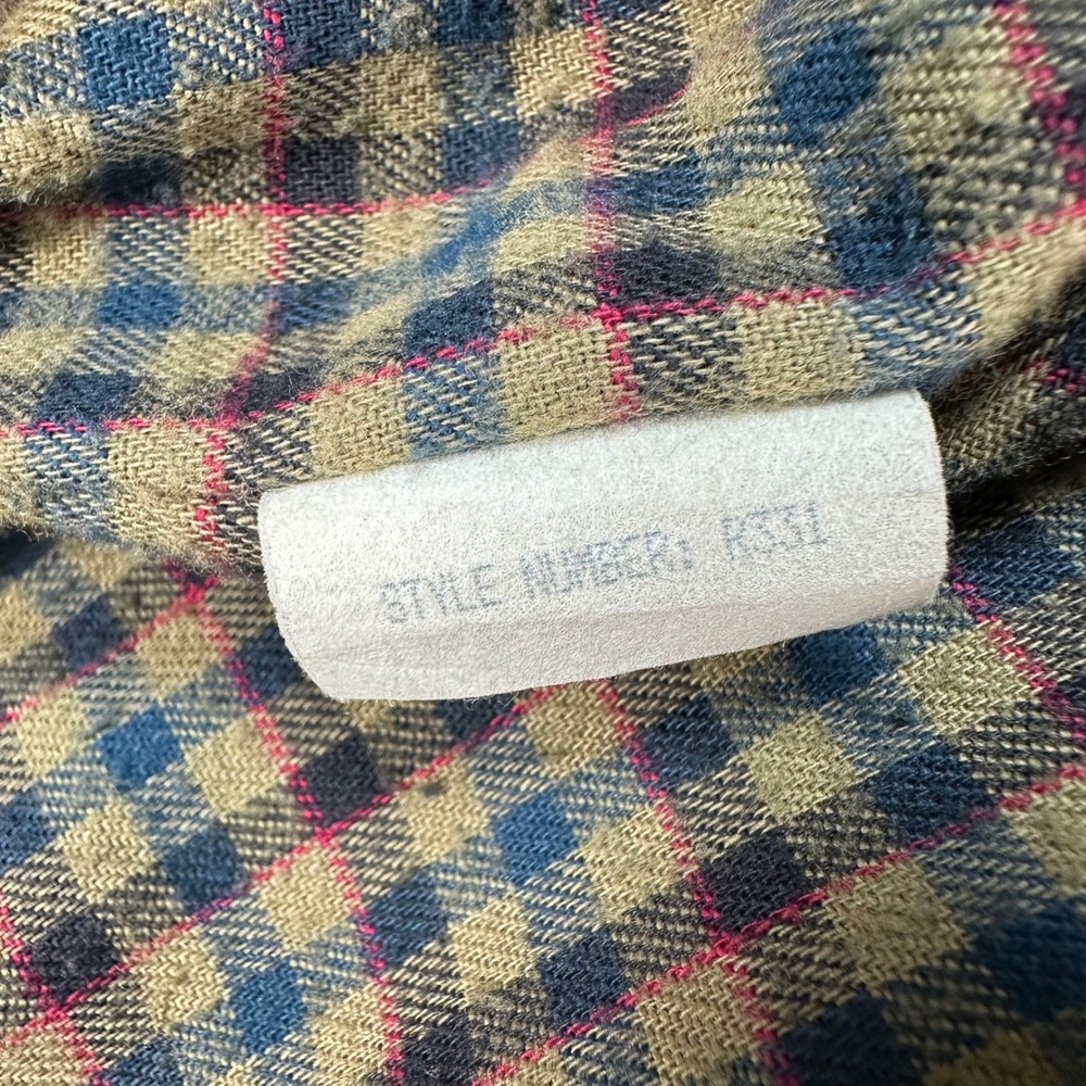 L.L. Bean Bomber Jacket Mens L Green Nubuck Leather Thinsulate Plaid Vintage - Picture 9 of 16
